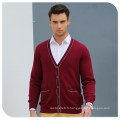 Gros bouton bouton style 100% homme pull en cachemire